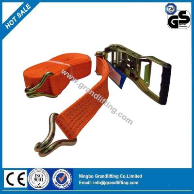 China Polyester RATCHET TIE DOWN tie ratchet lowes tie down straps with competitive prices for sale