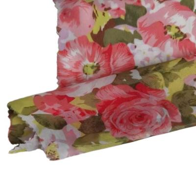 China Cash Flow Products 100%Polyester Anti-Static Soft Chiffon Small Floral Print Suitable For Women's Dresses for sale