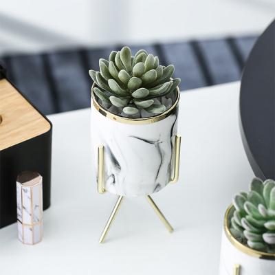 China Iron Frame Vase Flower Pot Decor Central Institute of Statistics Flower Pot Simple Modern Nordic Indoor Succulent Hydroponic Pot for sale