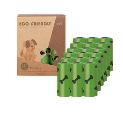 China Wholesale 18 Rolls 270 Bags PE Box Packed Biodegradable Stored Pet Waste Waste Bags Dog Poop Bag for sale