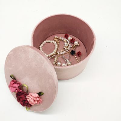 China Round Ring Necklace Jewelry Bracelet Storage Box Luxury Cute Pink Wedding Jewelry Storage Box Ring Necklace Jewelry Gift Storage Box Jewelry Bracelet Storage Box for sale