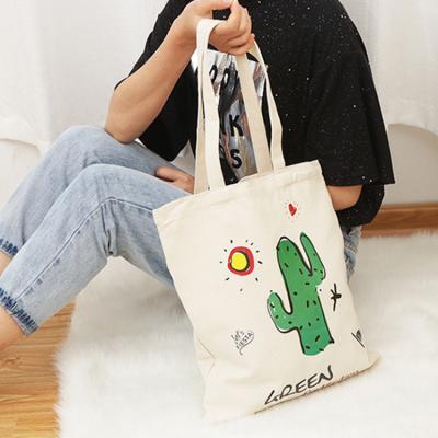 China Fashion Women's Canvas Eco-Friendly And Economical Bag Tote Printing Customized Designer Handled Tote Bag for sale