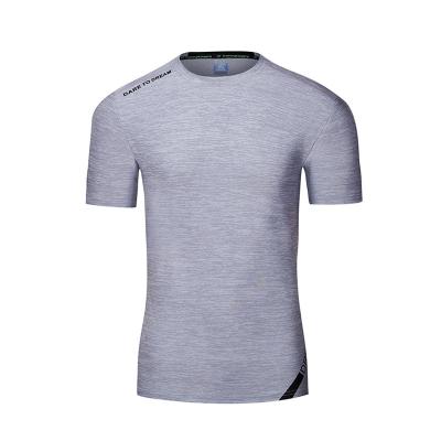 China Wholesale Custom LOGO Mens Cotton Blank T-shirt Anti-Wrinkle Suite Anti-Wrinkle T-shirt Polyester Print Sports T-shirt Customized Dry Fit for sale