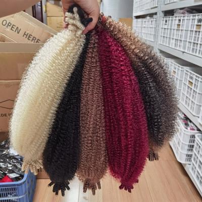 China Julianna Pre-Fluffed Spring Afro Twist 100% Japanese Crochet Fiber Hair 3X Soft Afro Braiding Twist for sale