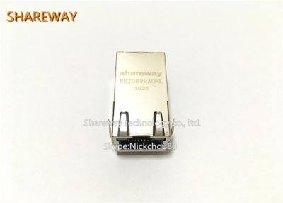 China Único conector inteiramente protegido J0G-0009NL do perfil baixo RJ45 Jack do porto à venda