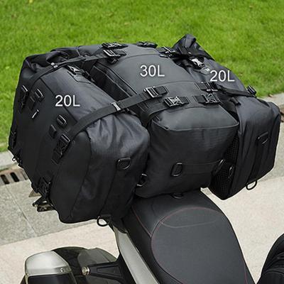 China PVC Material 10L 20L 30L PVC Material 10L 20L 30L Motorcycle Tail Pack Waterproof Multi-Purpose Motorcycle Backpack Rear Gear Bag For Carrying Fishing Rafting Camping for sale