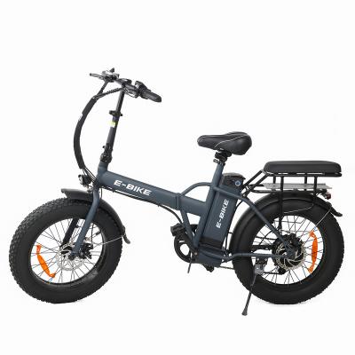 China USA Stock 20Inch Fat Aluminum Alloy Tire Folding Moped Electric Bicycle e Bike Outdoor Bike 36V 500W 40km/h for sale