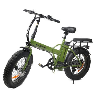 China Aluminum Alloy Price 20 Inch 350W 500W 750W 36V 48V 10AH 15AH 20AH Cheap Speed ​​Folding E Bike Fat Tire Electric Bike for sale