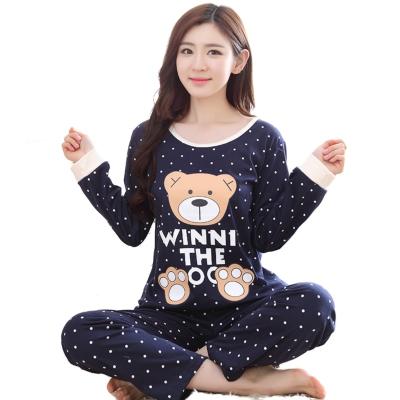 China Wholesale QUICK DRY Pajamas Sets Spring Cute Autumn Carton Women Long Sleeve Sleepwear Suit Girls Homewear Gift Great For Female Sleepwear for sale