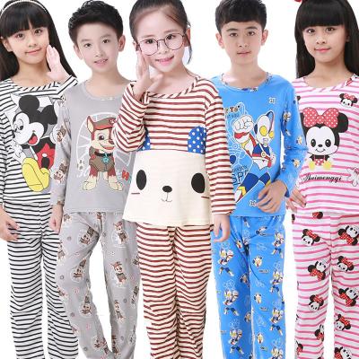 China QUICK DRY children's long sleeve summer clothes for boys and girls spring and autumn home outfit pajamas for sale