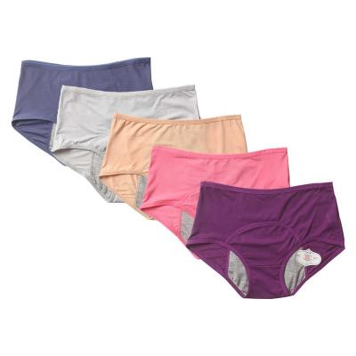 China Antibacterial Factory 6XL 3 Layer Leak Proof Menstrual Underwear With Front Cover Period Panties for sale