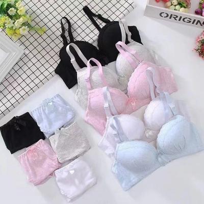 China Antibacterial Chinese Supplier Wholesales Kids Underwear Set Teen Girl Underwear Set for sale