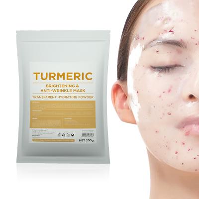 China SPA Turmeric Jelly Mask Powder Hydro Whitening Natural Moisturizer Private Label Skin Care DIY Peel Off Collagen Soft Facial Mask for sale