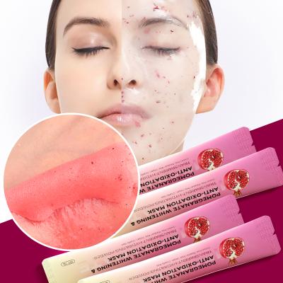 China Crystal Soft Jelly Mask Moisturizer Pomegranate Fruit Plant Extract Red Particles Coat Mask Skin Care Beauty Face Mask for sale