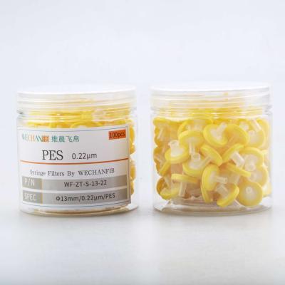 Chine SPE capsules de filtre à seringue pour préfiltration de l'eau 0,22 μm 13 mm à vendre