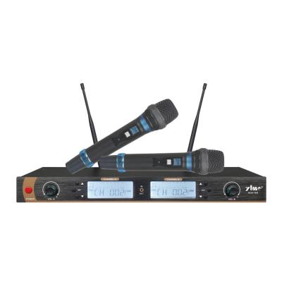 China KUX-10II 2 Channel Microphone KUX-10II 2 Channel UHF Microphone System Wireless Microphone Stage Karaoke Performances for sale