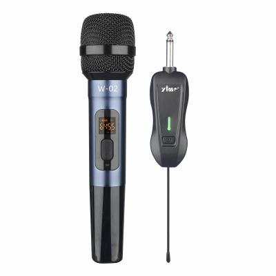 China Microphone Factory OEM Metal Handheld Microphone For Church Singing Microphone Portable UHF Wireless Microphone System for sale