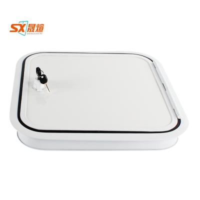 China High tensile aluminum alloy white black view rv exterior caravan hatch for motorhome accessories for sale