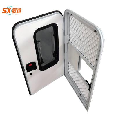 China Aluminum Door Frame Caravan Accessories Small RV Car Motorhome Teardrop Trailer Door Parts for sale