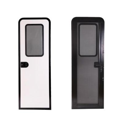 China All kinds of vehicle/trailer aluminum alloy door frame and tempered glass door window for travel trailer door for sale