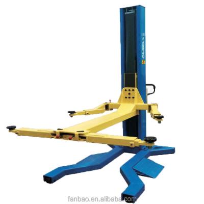 China Single Post Fixed Hydraulic car Lift rubber door protection with CE certification Shanghai Fanbao for sale