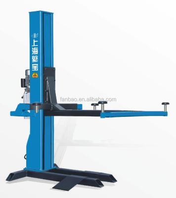 China Settled single post hydraulic car lift Manual single side lock release system for sale