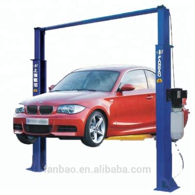 China hoist two post car lift hydraulic car mainteinance equipment with CE certification Shanghai Fanbao QJY3.8-G for sale