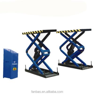 China 3.2T CE standard hydraulic scissor car lift Shanghai Fanbao QJY3.2-1 for sale