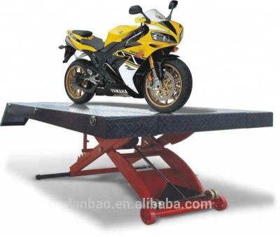 China very cheap pneumatic motorcycle scissor lift ATV lift table Shanghai Fanbao QJYS1 with CE approved for sale