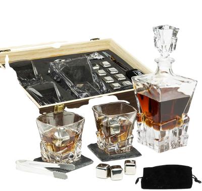 China Viable popular old-fashioned whiskey set glass gift box for men for sale