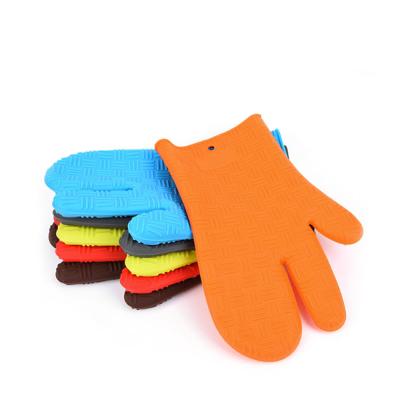 China Long Oven Gloves Durable Heat Resistant Grill Gloves For BBQ for sale