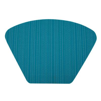 China Sustainable Place Mat PVC Pads Heat Insulation Fan Shaped Waterproof Non - Slip Mats for sale