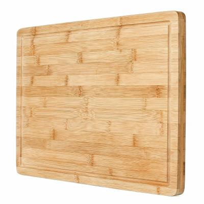 China Sustainable Cutting Board Bamboo Wood For Kitchen With Juice Groove 45CM*31CM for sale