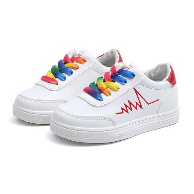 China 2021 New Children's Shoes Breathable All-match White Casual White Boy's Shoes And Girls' Small Leather Shoes for sale