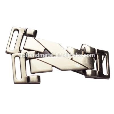 China High Quality Brushed Silver Shoe Buckle Shoe Buckle Chain Buckle for sale