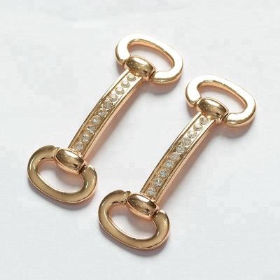 China Fancy Bling Style Bridal Shoe Clips and Wholesale Deill Buckles Shoe Chain with Rhinestone for Adornment for sale