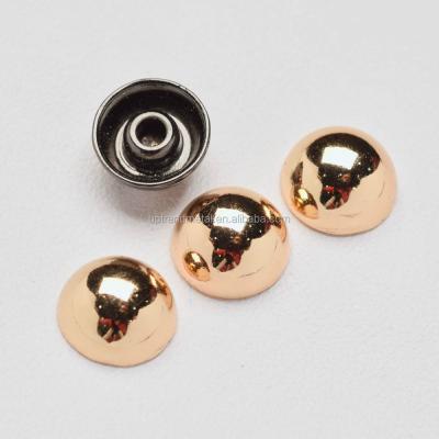 China Easy Matching Shape Decorative Round Rivets And Studs For Leather Bags for sale