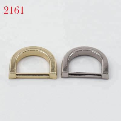 China Customized Silver Alloy D Ring Buckles Used For Gold And Silver Alloy 16MM Lightweight Bag Straps for sale