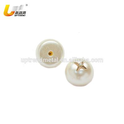 China Creative Wholesale Shoe Accessories Shoe Buckle Design Plastic Pearl Bead For Shoes for sale