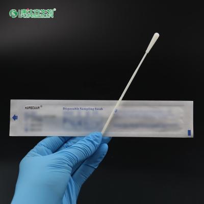 China Disposable Sterile Nylon Sample Swab Flocking Transport Media Oropharyngeal Swab Stick (8cm Breakpoint) for sale