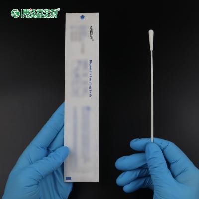 China CE ISO13485 Medical Nylon Flocking Sterile Transport Throat Swabs Buccal Dna Oropharyngeal Swab (3cm Breakpoint) for sale