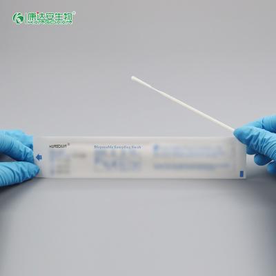 China Irradiation Sterilization 4cm Breakpoint Nasal Swab Sterile Transport Swab Disposable Flocking Swab Stick for sale