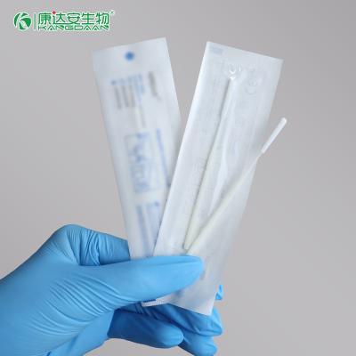 China KangDaAn Sterile Specimen Collection Swab Nylon Flocked Disposable Nasal Swab Test VTM Swab for sale