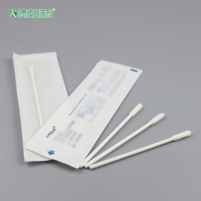 China KangDaAn Medical Sterile Sponge Nasal Swab Disposable Sampling Foam Transport Media Nose Swab Test for sale