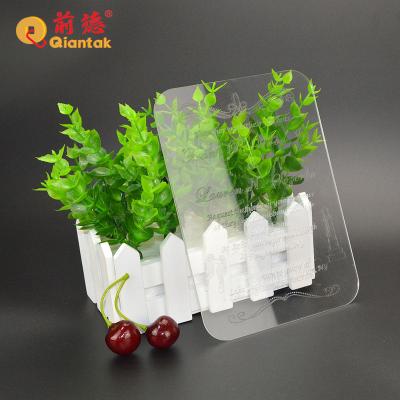 China Durable Wholesale Transparent Acrylic Wedding Invitation Cards With Envelope for sale