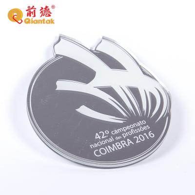 China 20 Years Factory Decorative Cheap High Quality Ribbon Custom Acrylic Mirror Medal for sale