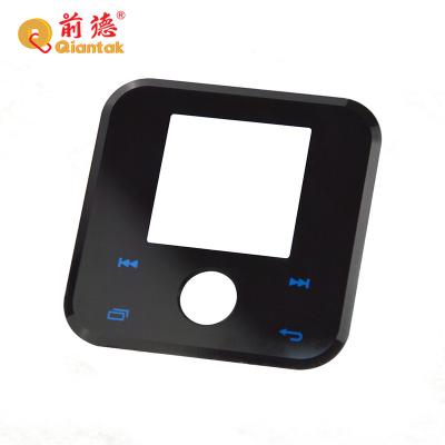 China High Quality Custom Acrylic Control Front Panel Overlays Cell Phone Labels For MP3 for sale