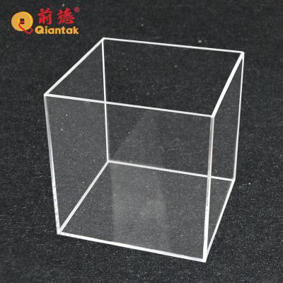 China Custom size disposable plexiglass hot sale clear acrylic display box with pattern for sale