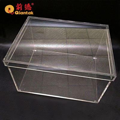 China Eco-friendly Modern Clear Acrylic Acrylic Display Rack Stackable Shoe Box for sale