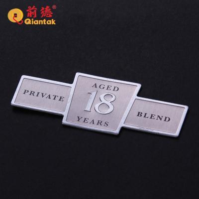 China Europe Customized Nameplates Size Metal Aluminum Logo Name Tag for sale